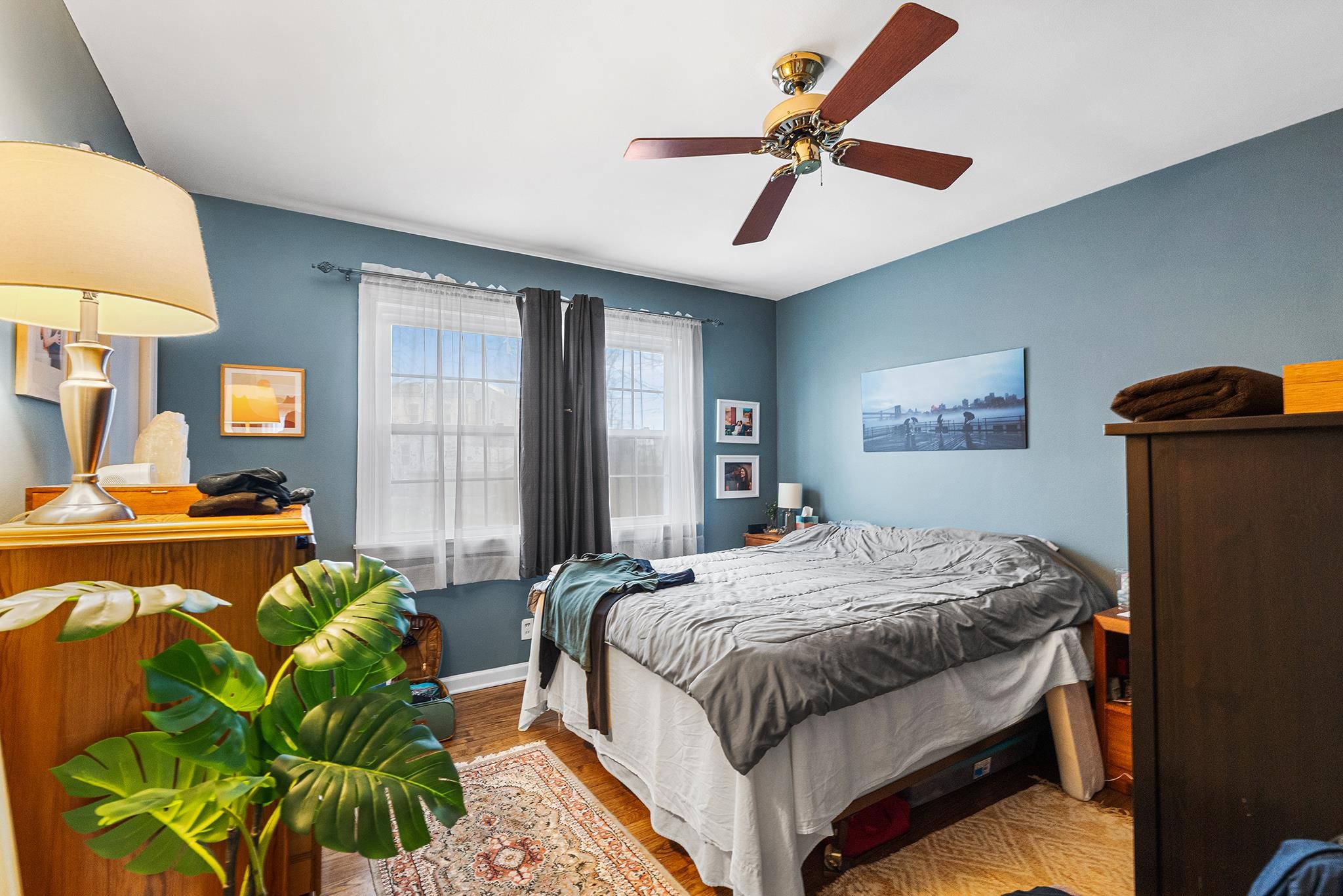 6 Mutillod Lane Secaucus, NJ 07094 - Photo 32 of 41 a bedroom with a bed and ceiling fan