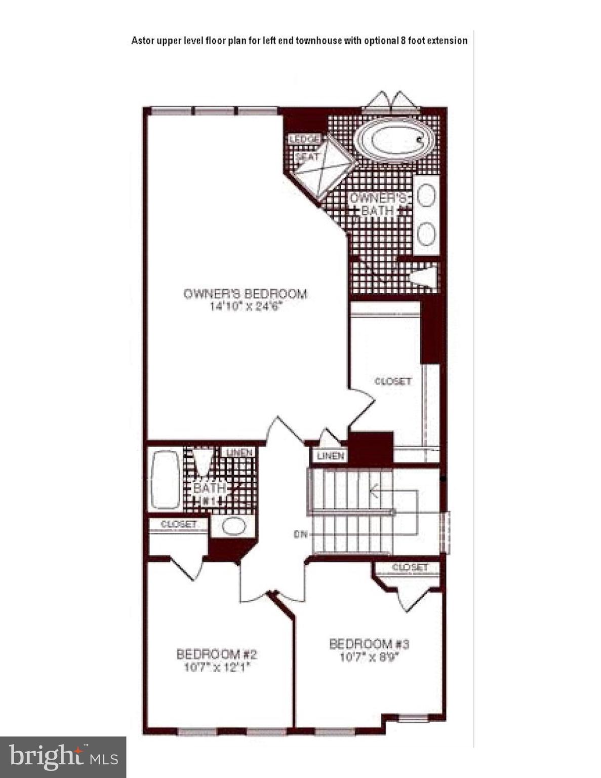 1510 Rutland Way Hanover, MD 21076 - Photo 46 of 48 Upper level floor plan