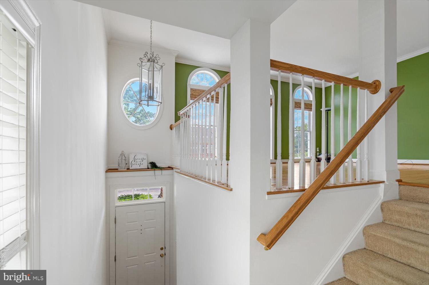 Well lit and inviting entry way.