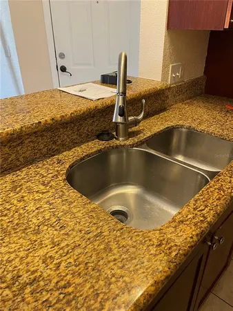 a close view of sink