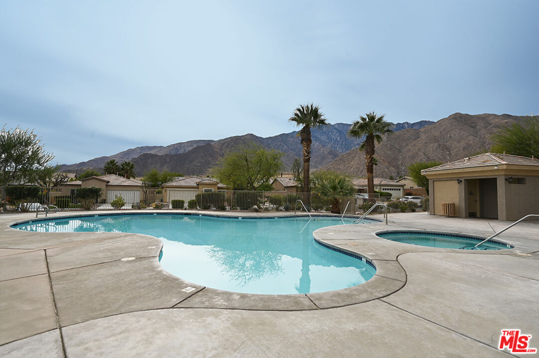 699 Alta Ridge Palm Springs, CA 92262 - Photo 29 of 31 an aerial view of a house with a yard and lake view