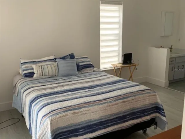 a room with a flat screen tv