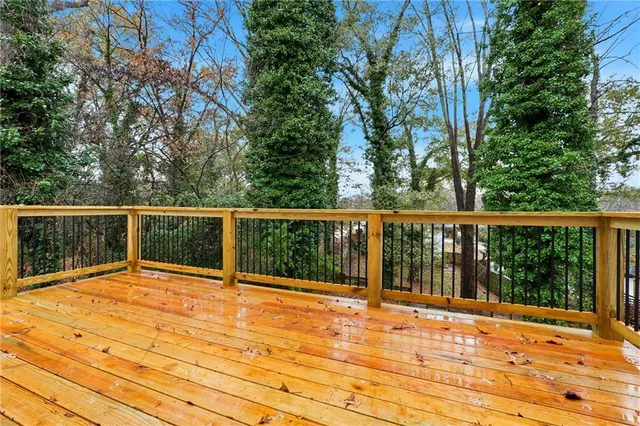 a view of outdoor space with deck