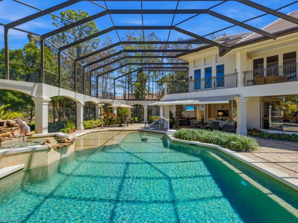 16029 Trebbio Way Naples, FL 34110 - Photo 32 of 50 Screen Pool & Spa w/ Golf & Lake Views