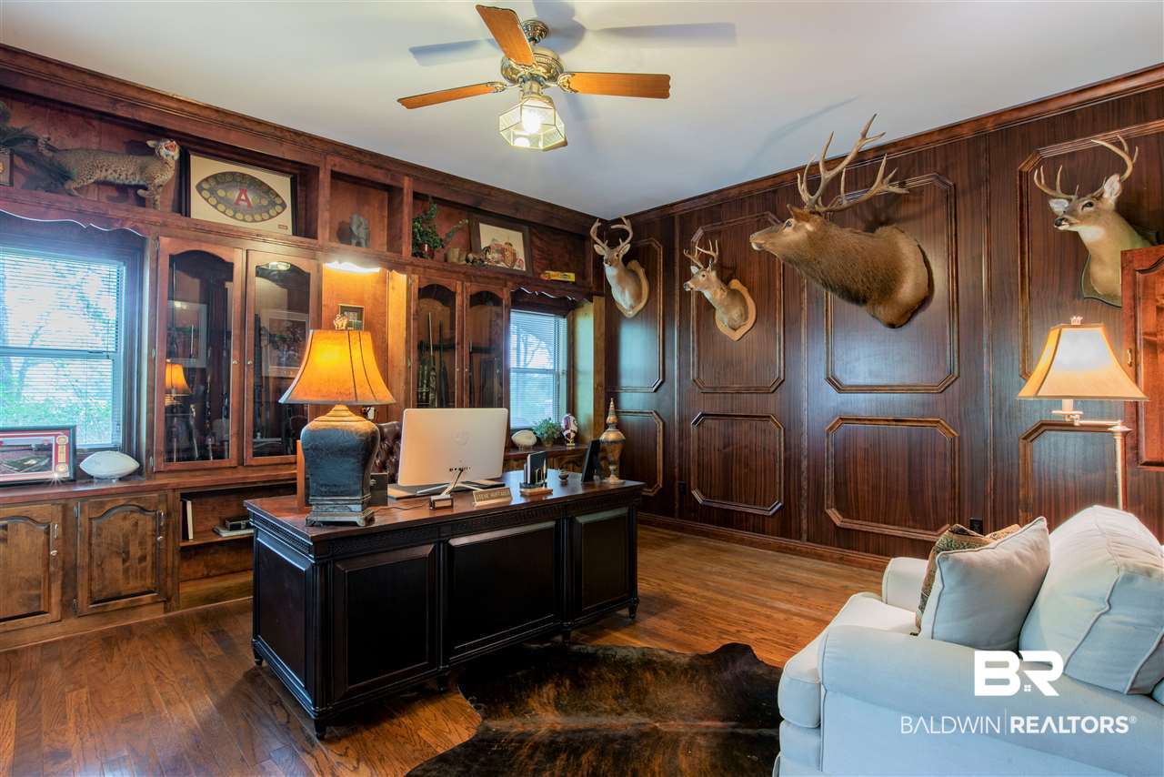 17401 Bee Gum Road Bay Minette, AL 36507 - Photo 9 of 46 Mahogany Walls, Wet Bar and Gun Cabinet