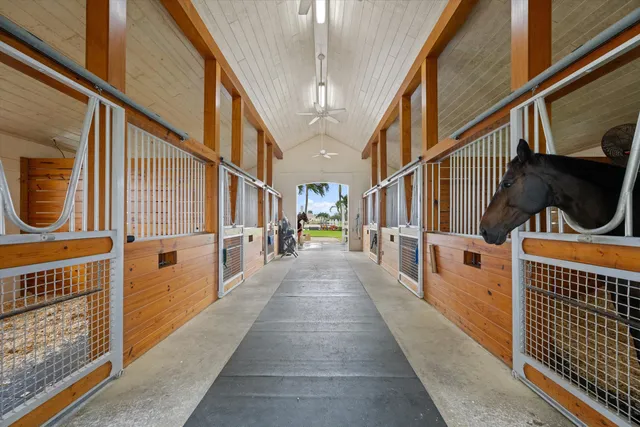 a view of a porch with seating space