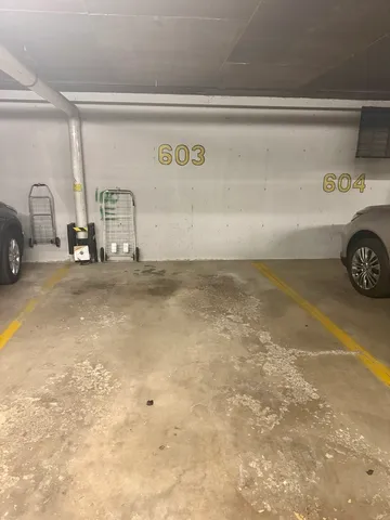 a view of parking garage