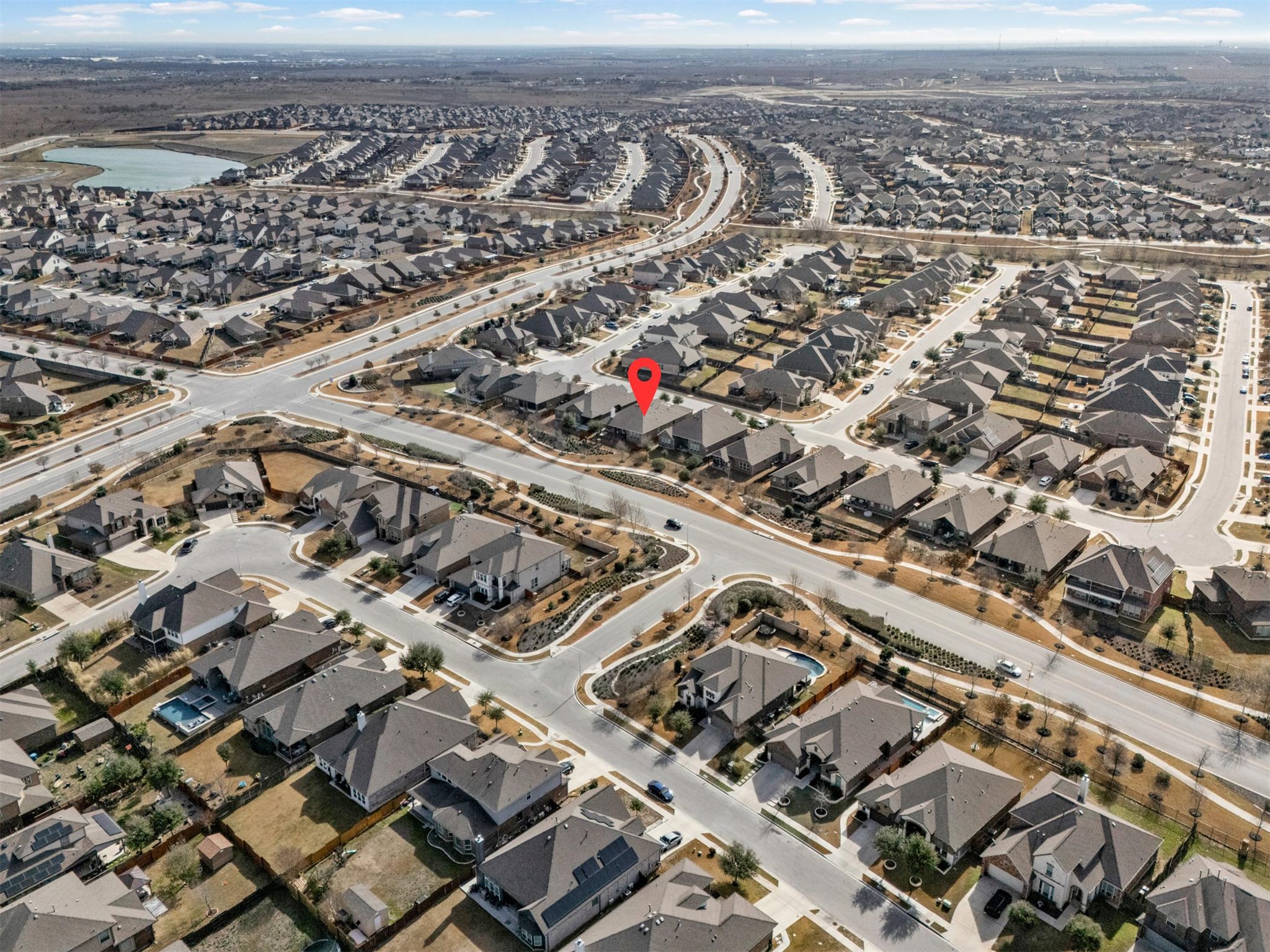 381 Betony Loop Buda, TX 78610 - Photo 20 of 32 an aerial view of a city