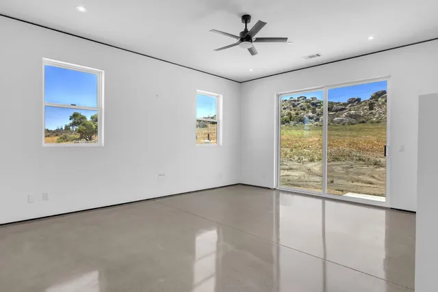 a view of an empty room