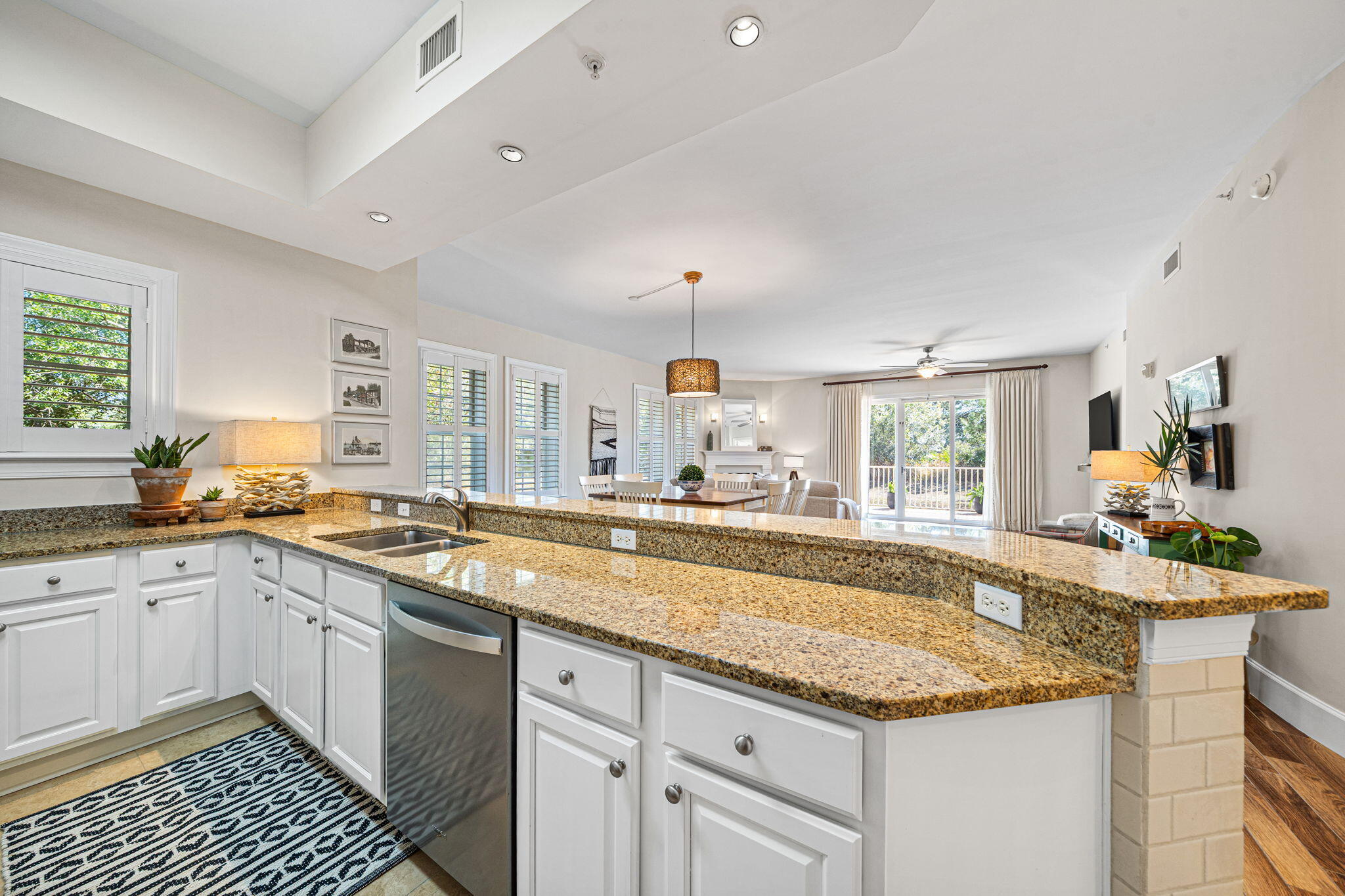 1653 West County Highway 30A, Unit 1101 Santa Rosa Beach, FL 32459 - Photo 15 of 61 Kitchen Overlooking Living Room