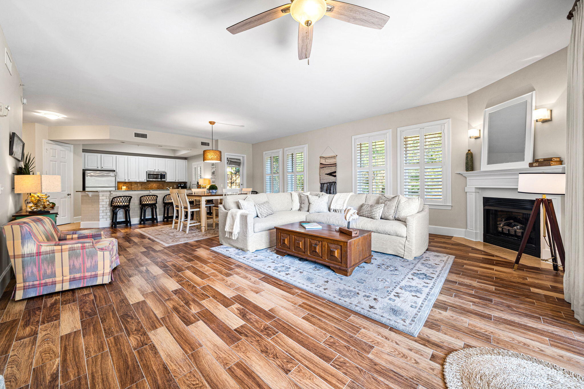 1653 West County Highway 30A, Unit 1101 Santa Rosa Beach, FL 32459 - Photo 9 of 61 Light Filled Great Room With Fireplace