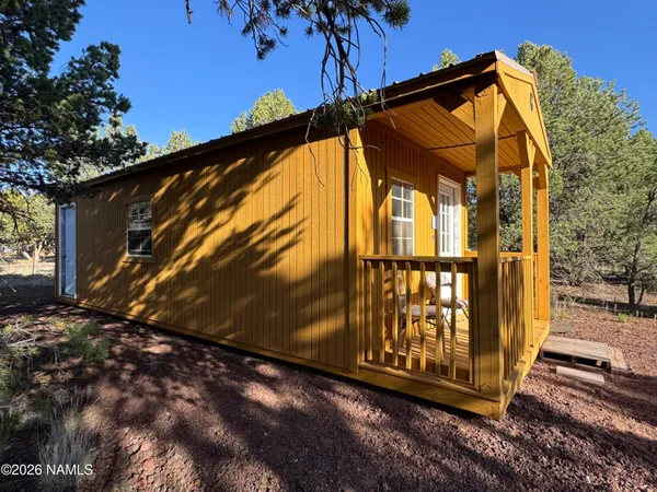 a view of a house with a door