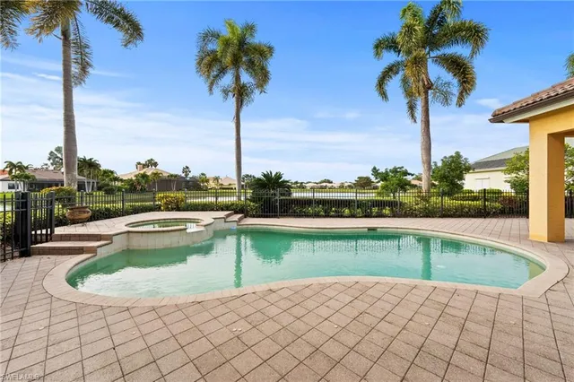 a view of a swimming pool and a terrace