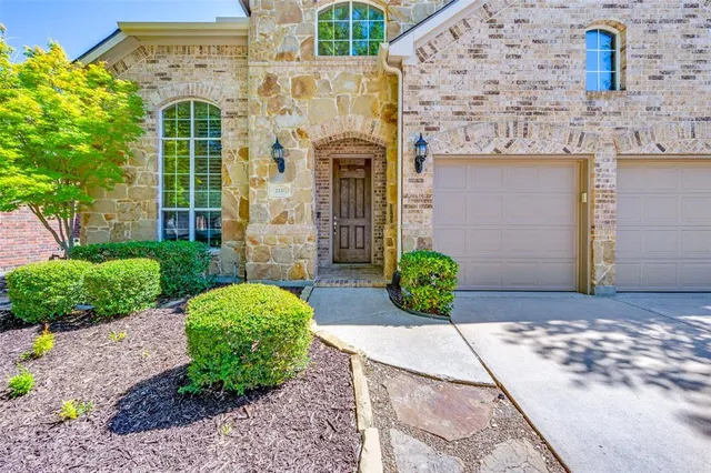 a front view of a building