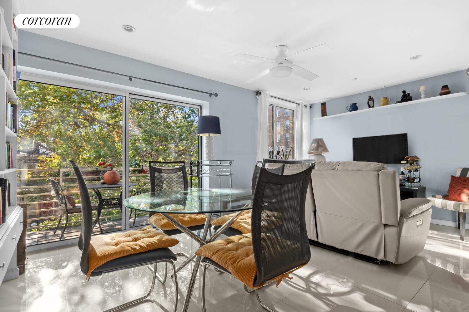 145 Kenilworth Place, Unit 3A Brooklyn, NY 11210 - Photo 2 of 10 a outdoor space with furniture and flat screen tv