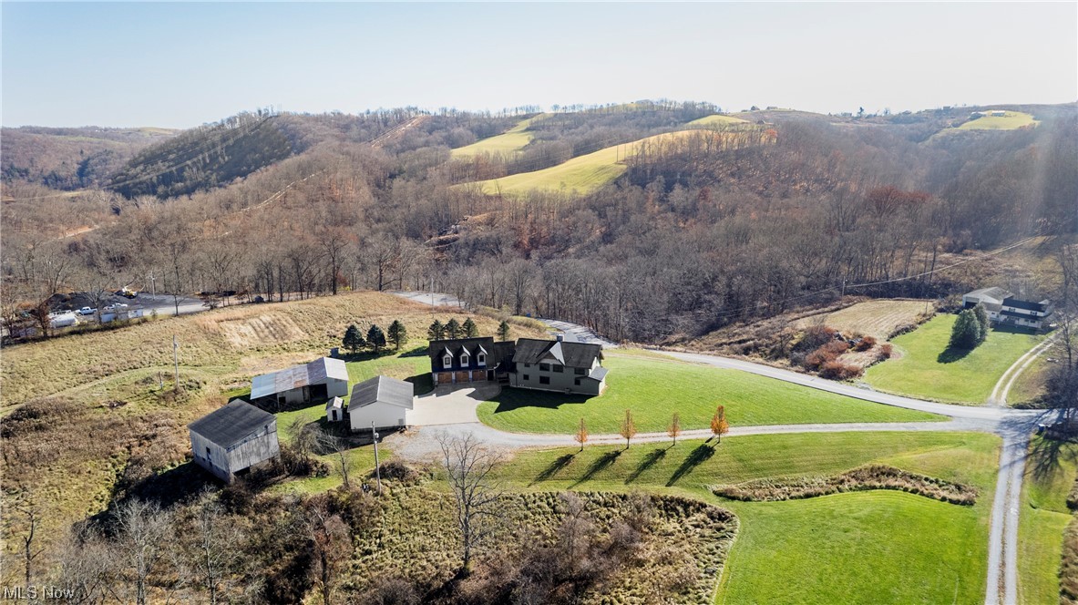 485 Dry Ridge Road Cameron, WV 26033 - Photo 30 of 35 Aerial view featuring a rural view