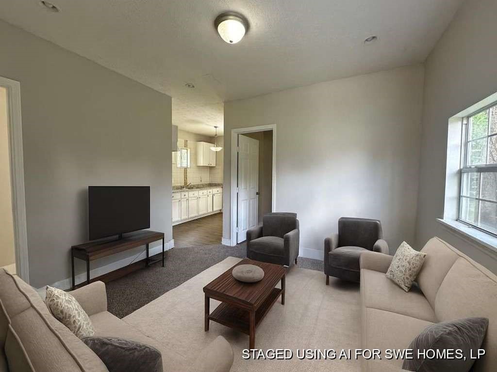 4520 Falls Street Houston, TX 77026 - Photo 3 of 11 a living room with furniture and a flat screen tv