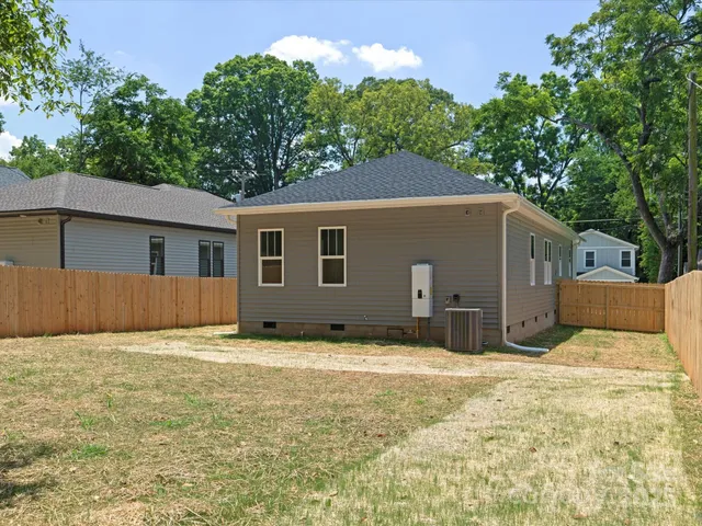 a backyard of a house