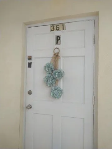 a close view of door lock