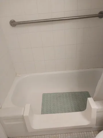 a view of hallway with window