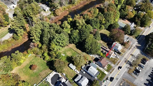 front view of water with building
