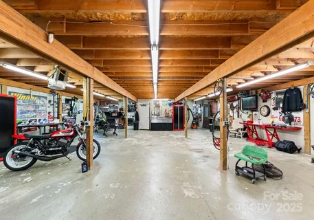a view of car garage