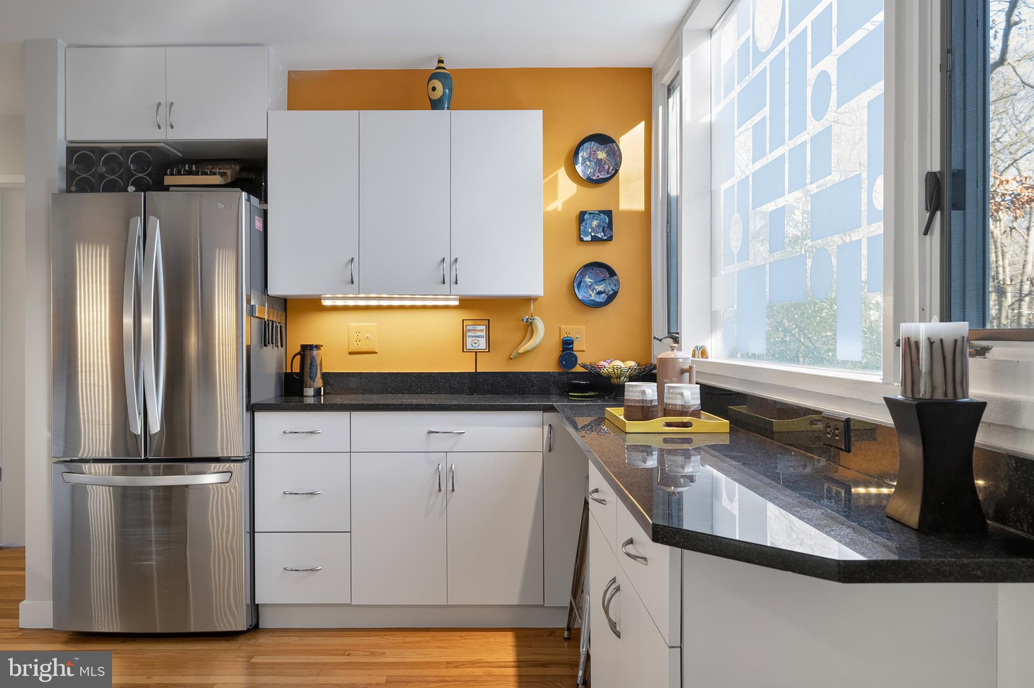 2205 Paul Spring Road Alexandria, VA 22307 - Photo 19 of 131 a kitchen with stainless steel appliances granite countertop a sink and a refrigerator