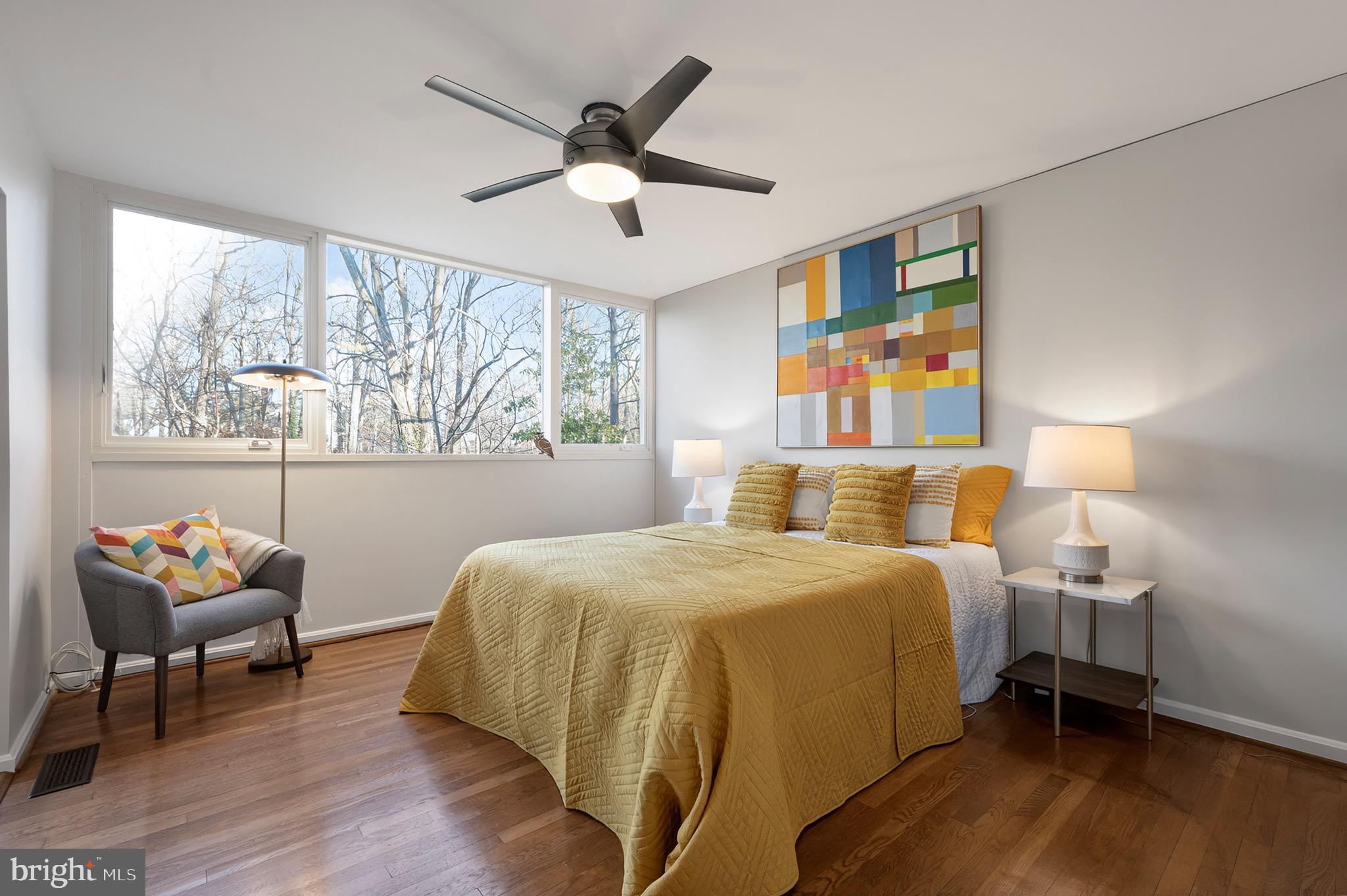2205 Paul Spring Road Alexandria, VA 22307 - Photo 29 of 131 a bedroom with a bed and a chandelier
