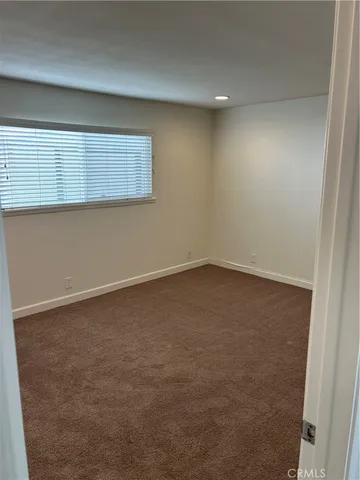 an empty room with a workbench