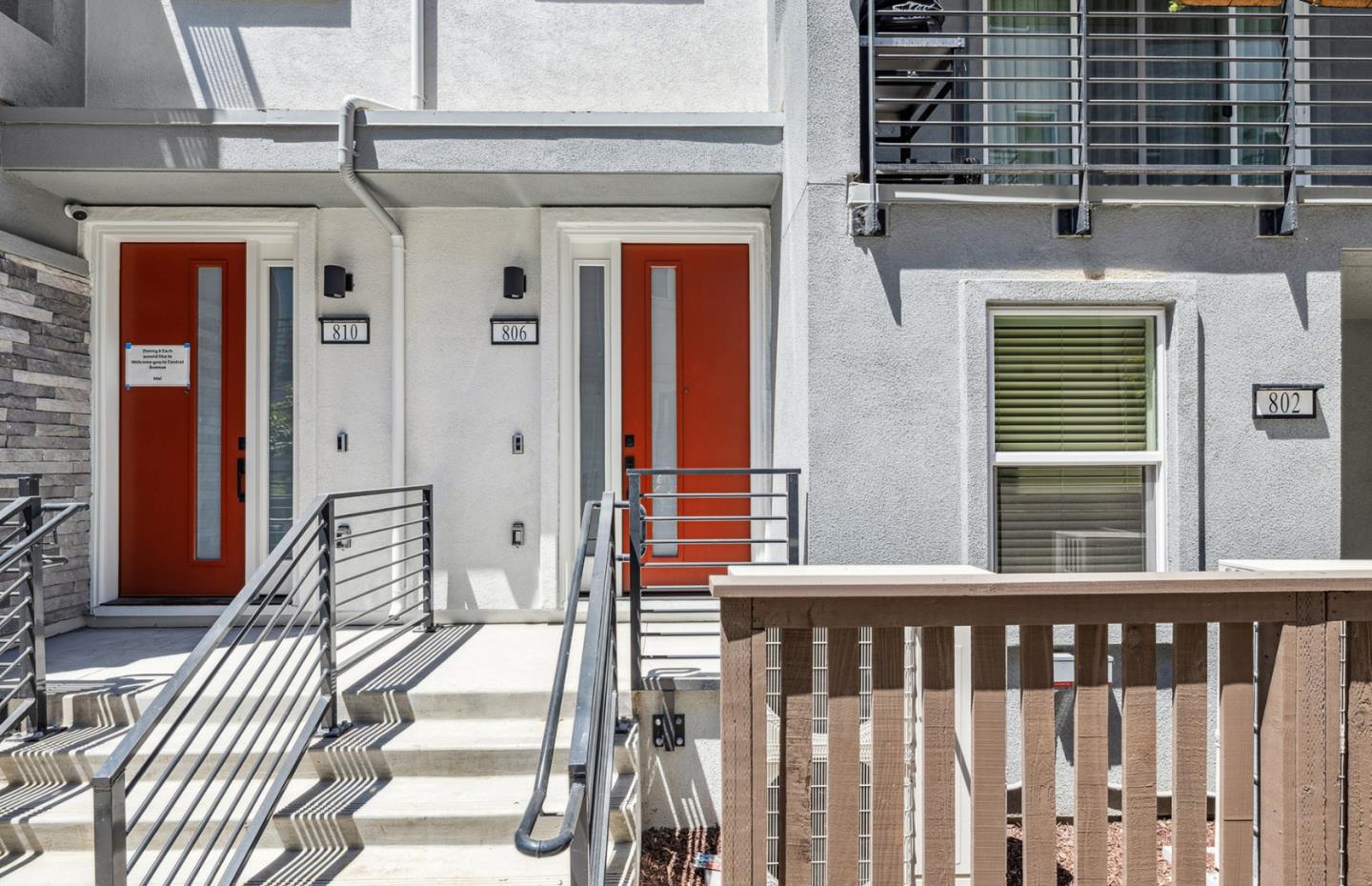 806 Redberry Way San Jose, CA 95117 - Photo 2 of 49 a view of a balcony with wooden floor and stairs