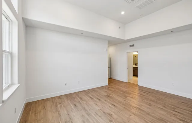 wooden floor in an empty room