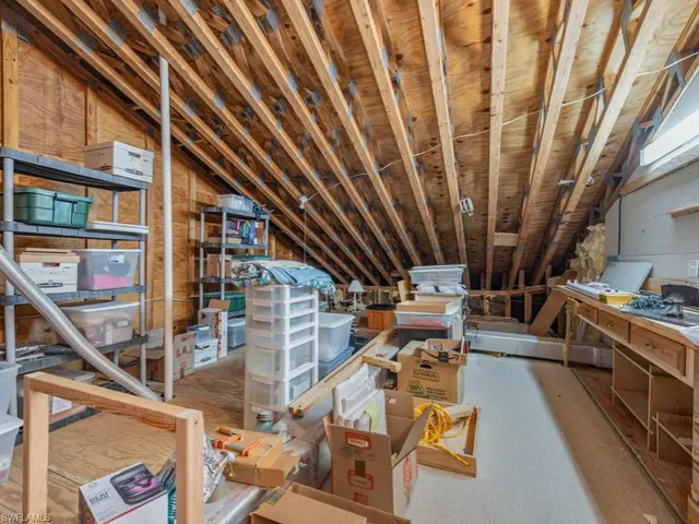 a view of storage and utility room