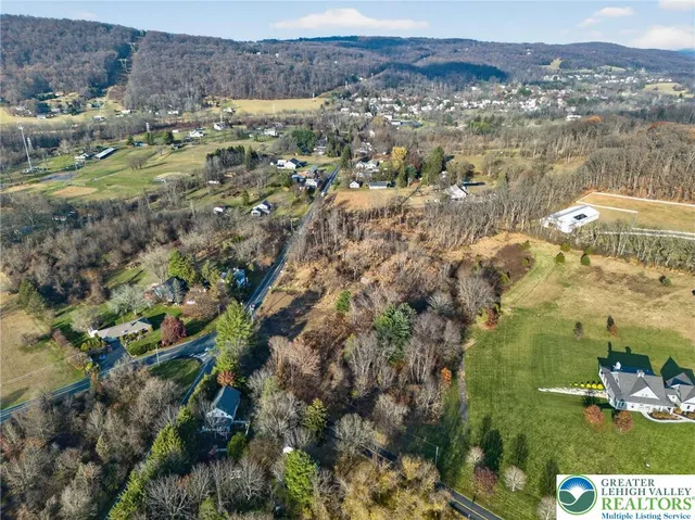 a view of lake and mountain