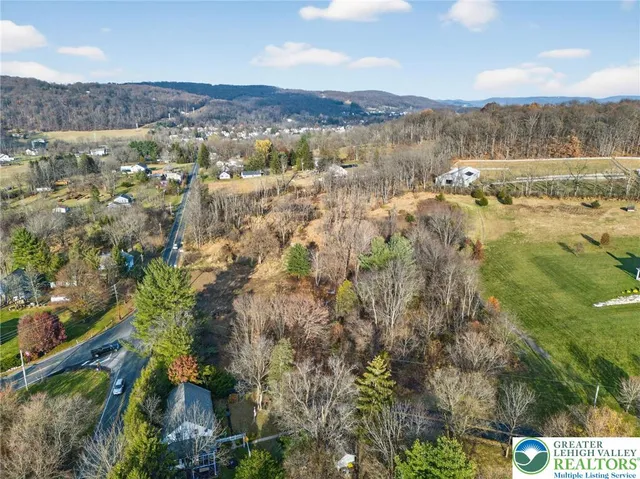 a view of lake and mountain