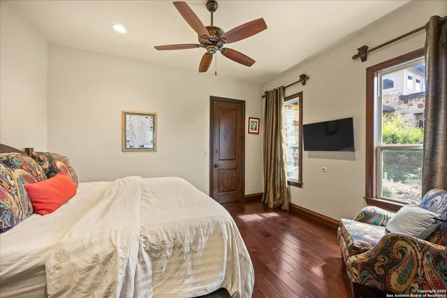 an aerial view of residential house and outdoor space