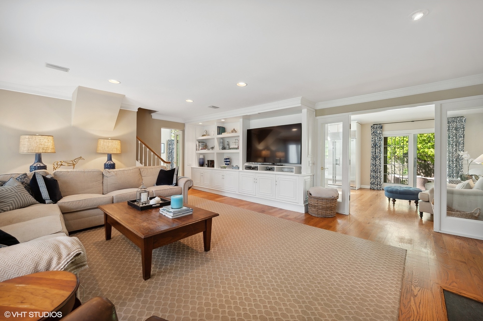 1744 Ridgewood Lane East Glenview, IL 60025 - Photo 25 of 48 a living room with furniture and a flat screen tv