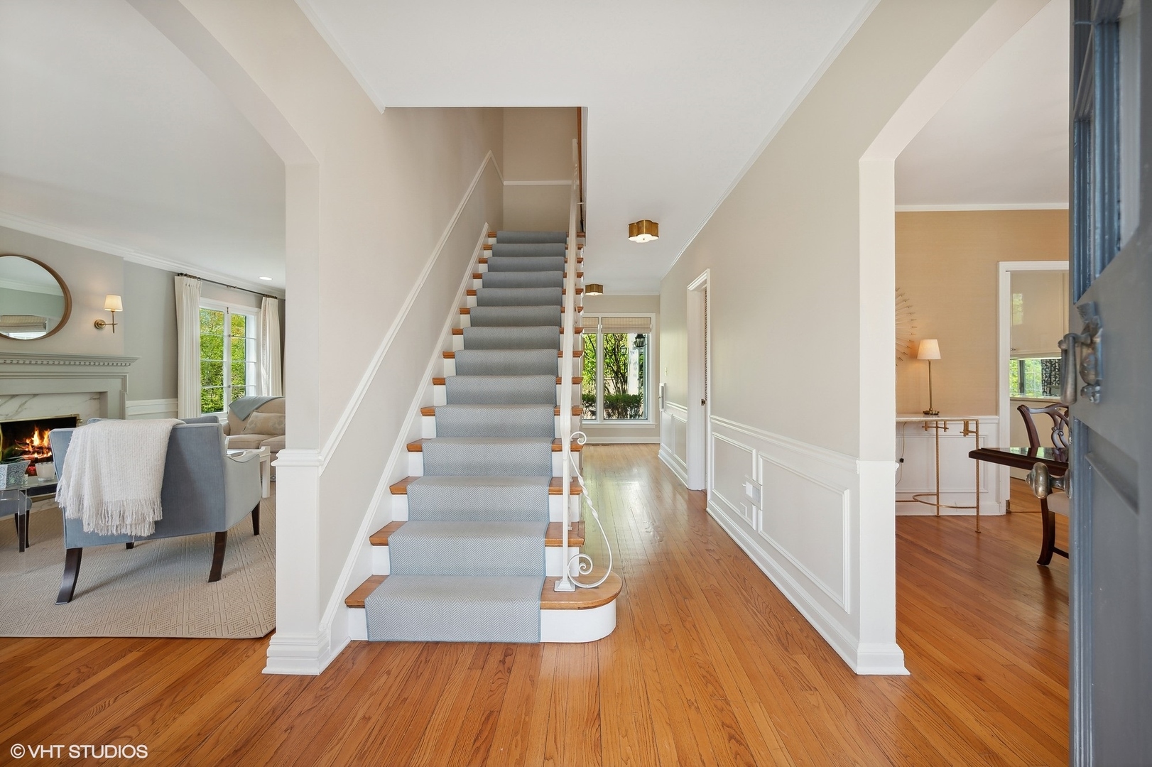 1744 Ridgewood Lane East Glenview, IL 60025 - Photo 3 of 48 a view of entryway and hall with wooden floor