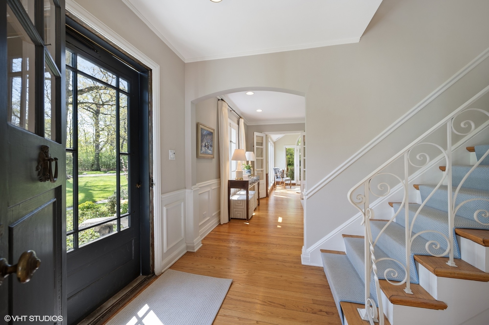 1744 Ridgewood Lane East Glenview, IL 60025 - Photo 4 of 48 a view of entryway and hall with wooden floor