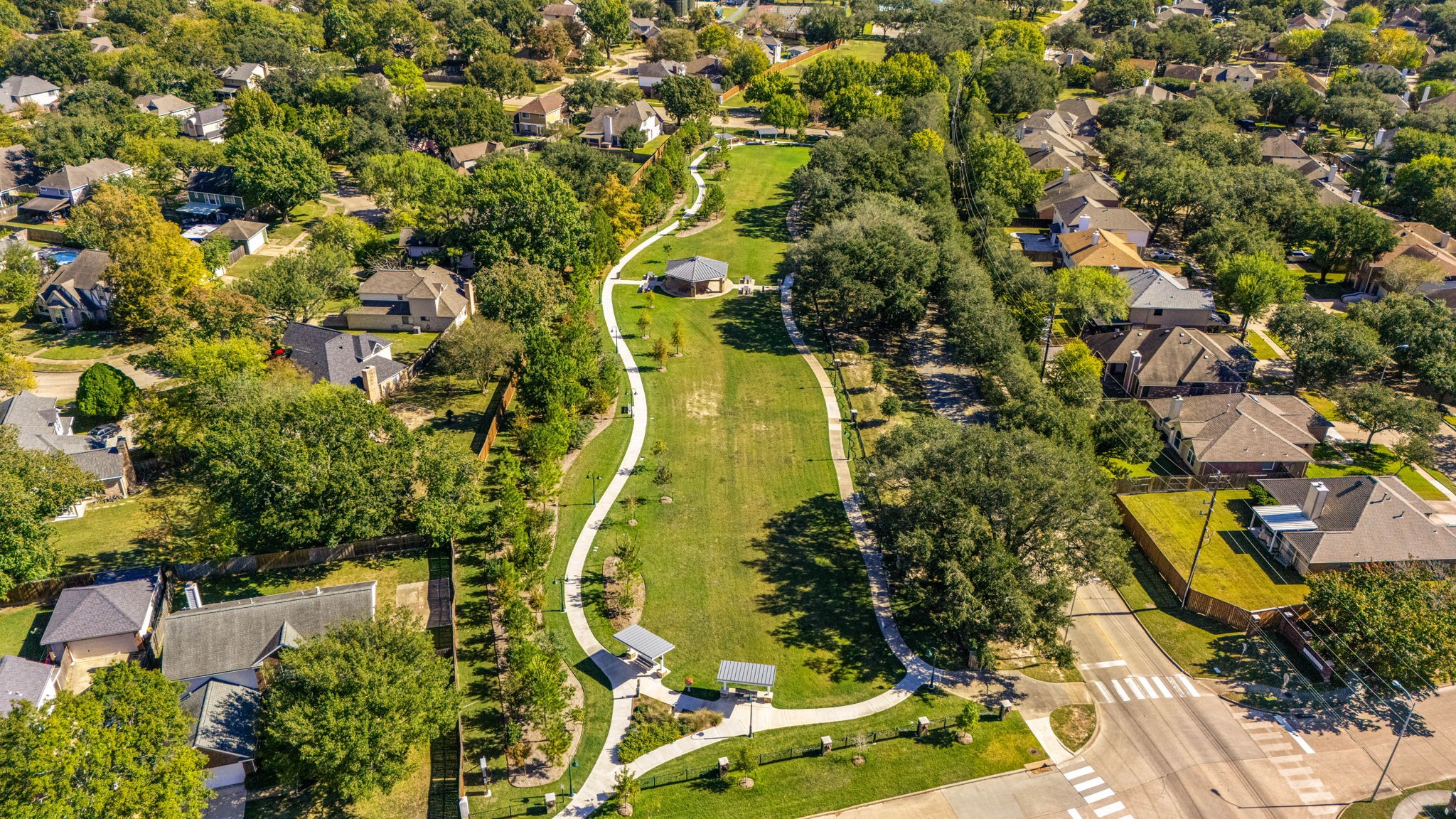 9907 Gold Cup Way Houston, TX 77065 - Photo 39 of 39 an aerial view of residential houses with yard