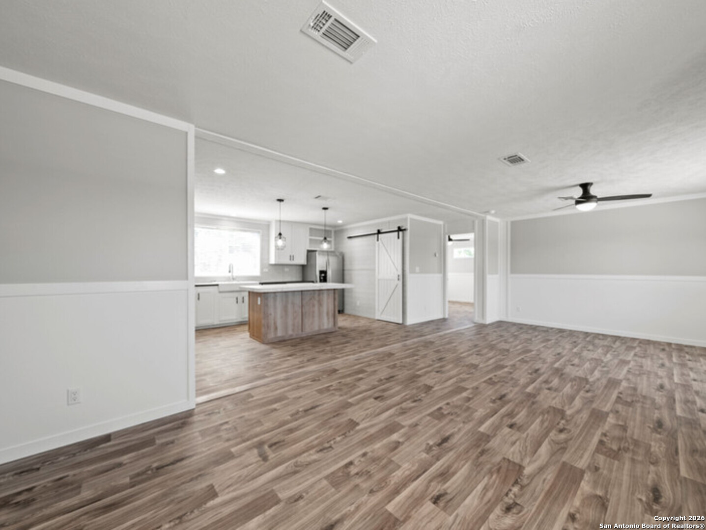 1144 Turkey Canyon Drive Spring Branch, TX 78070 - Photo 6 of 23 a view of kitchen with wooden floor