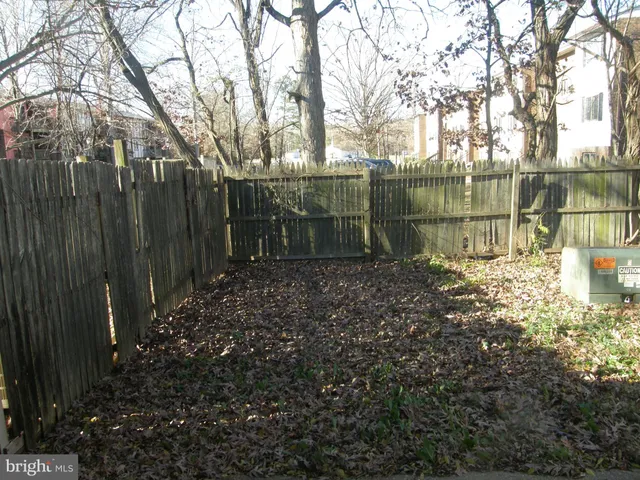 a view of a small yard