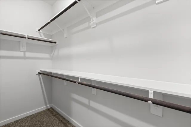 a close view of closet