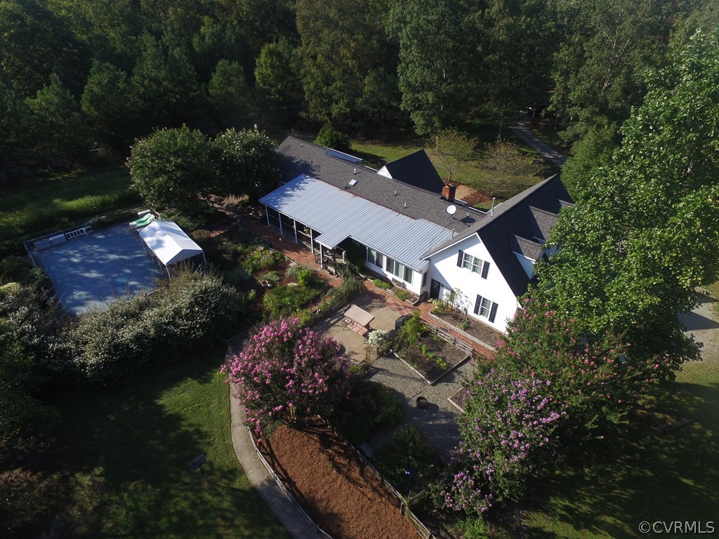 8485 Stumpy Road Hanover, VA 23069 - Photo 34 of 50 an aerial view of a house with a yard basket ball court and outdoor seating