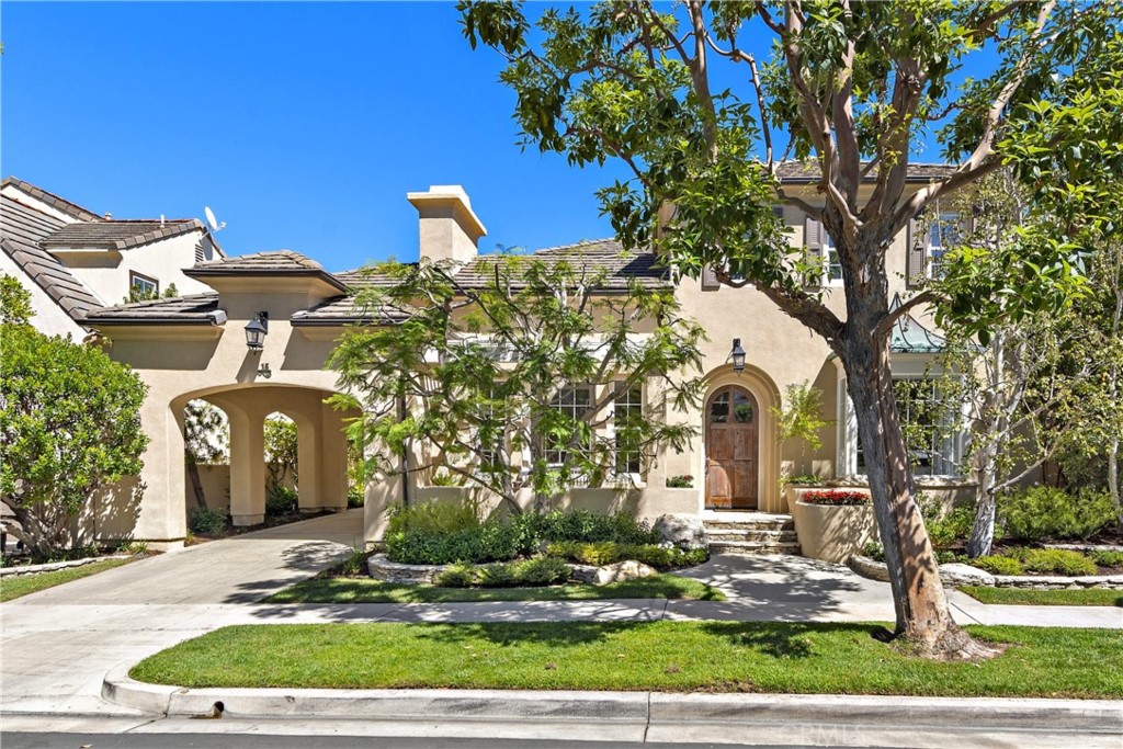 a front view of a building