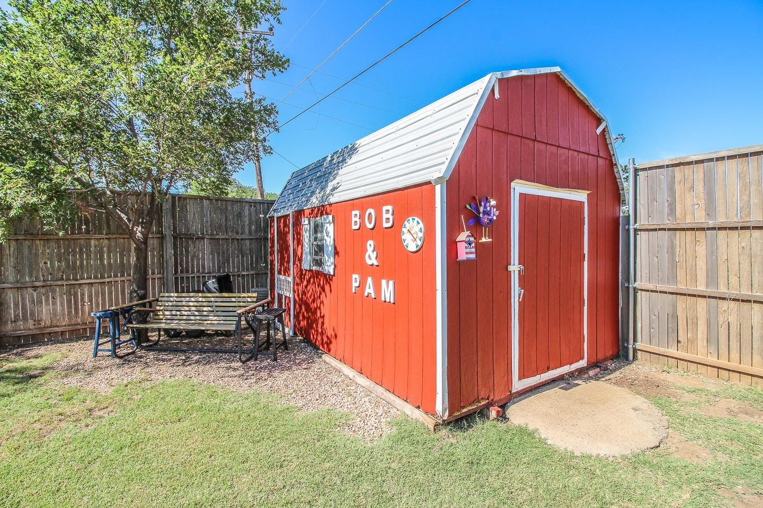 1609 Ave I Ralls, TX 79357 - Photo 30 of 32 a view of backyard with a small cabin