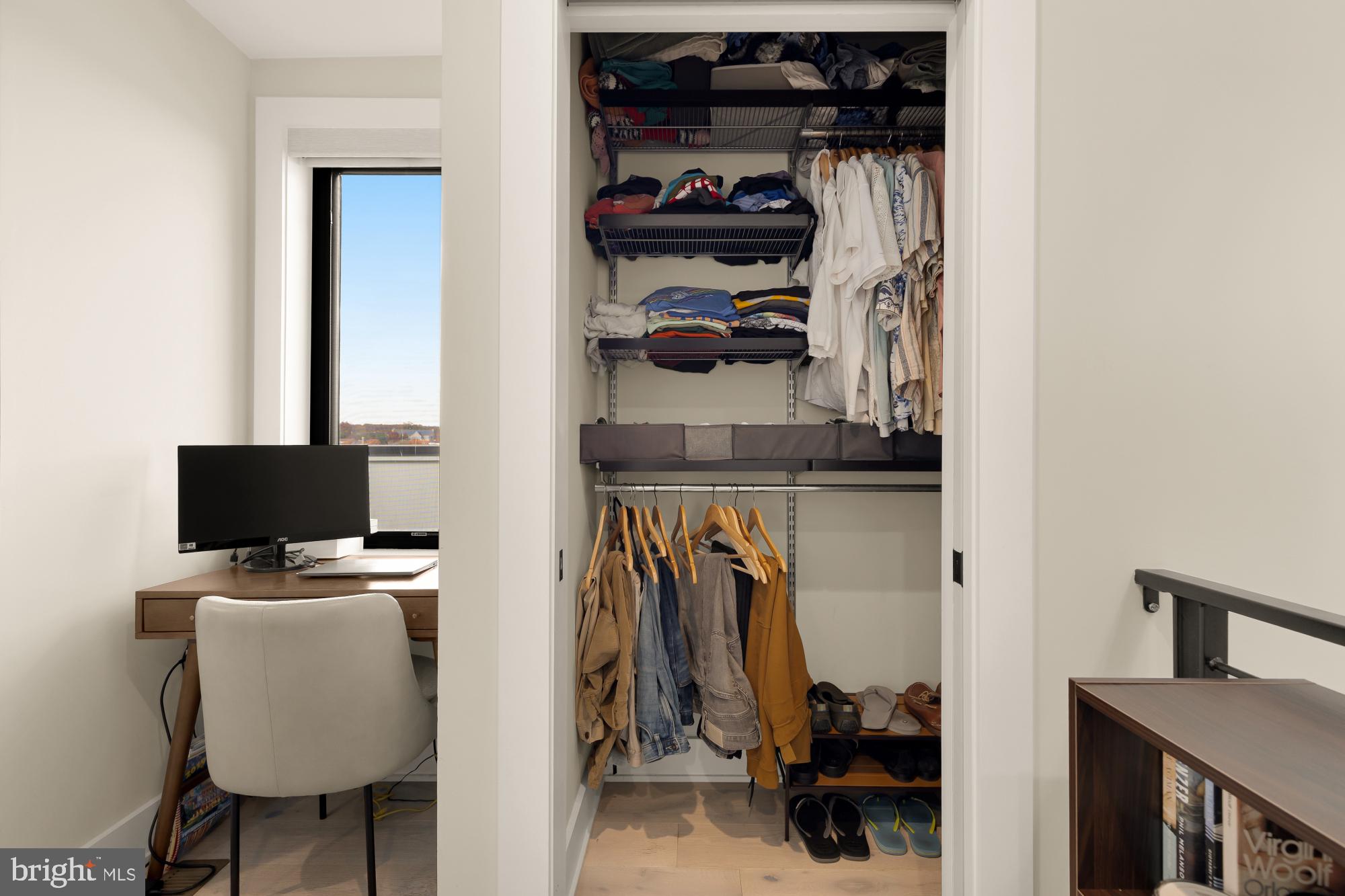 3933 14th Street Northwest, Unit 8 Washington, DC 20011 - Photo 21 of 28 a view of walk in closet with clothes and shoes