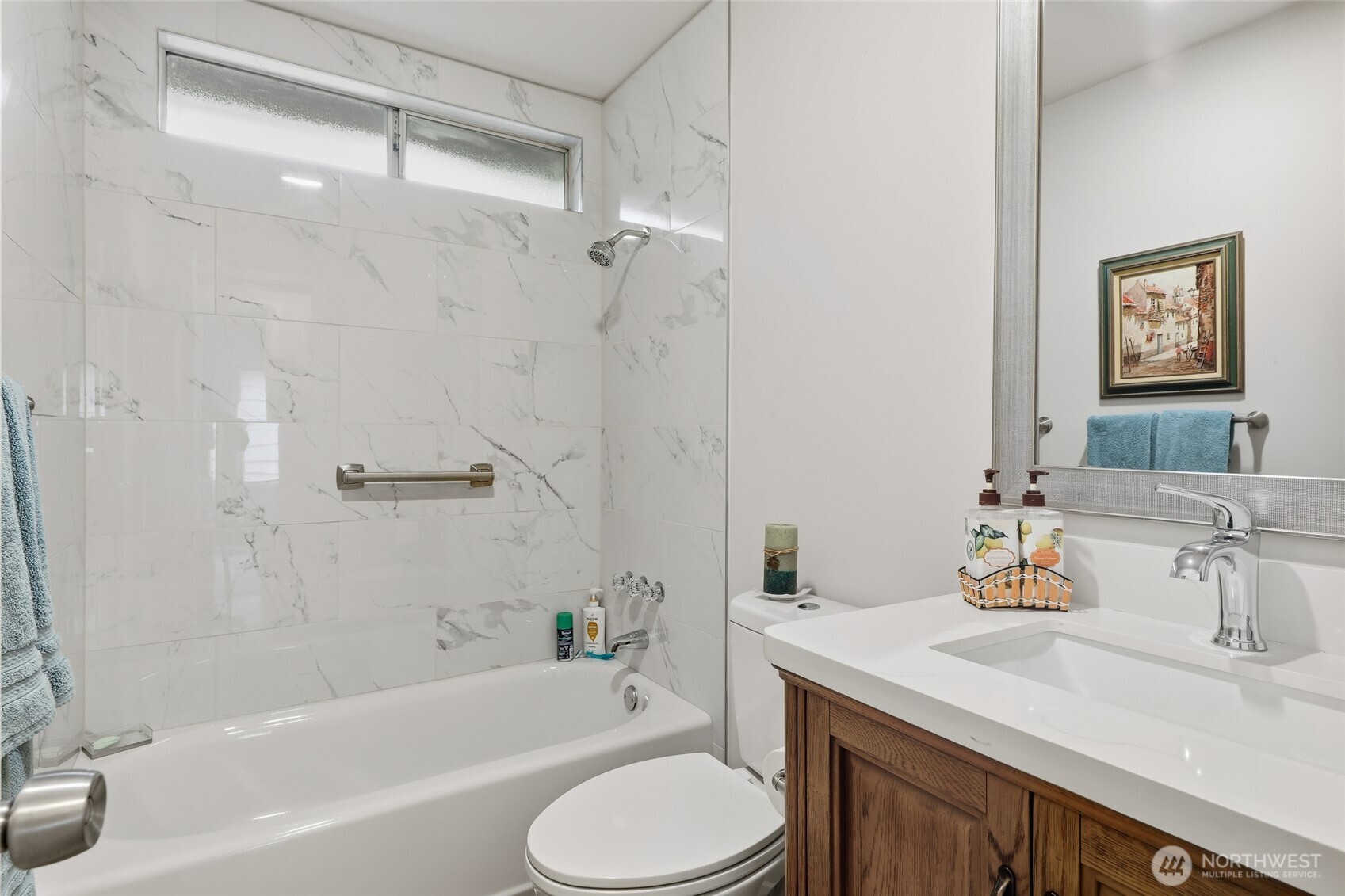 722 Wandering Creek Drive Bothell, WA 98021 - Photo 17 of 23 a bathroom with a sink toilet and shower
