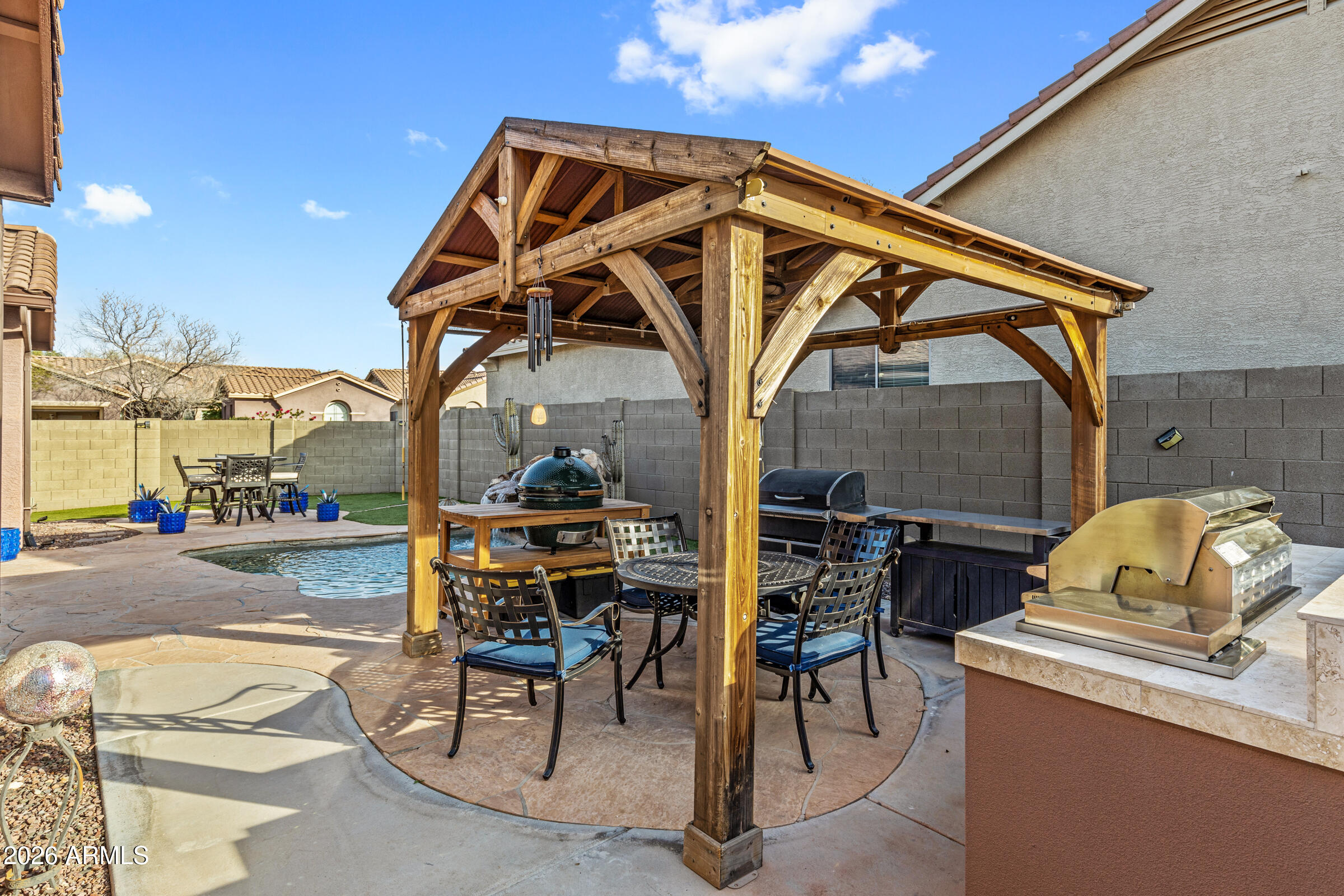 2205 West Clearview Trail Phoenix, AZ 85086 - Photo 35 of 53 Pergola/Outdoor Kitchen