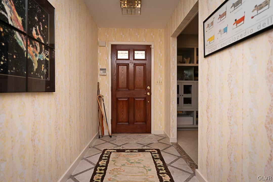 403 Georgetown Road Nazareth, PA 18064 - Photo 19 of 50 a view of a hallway with wooden walls and door