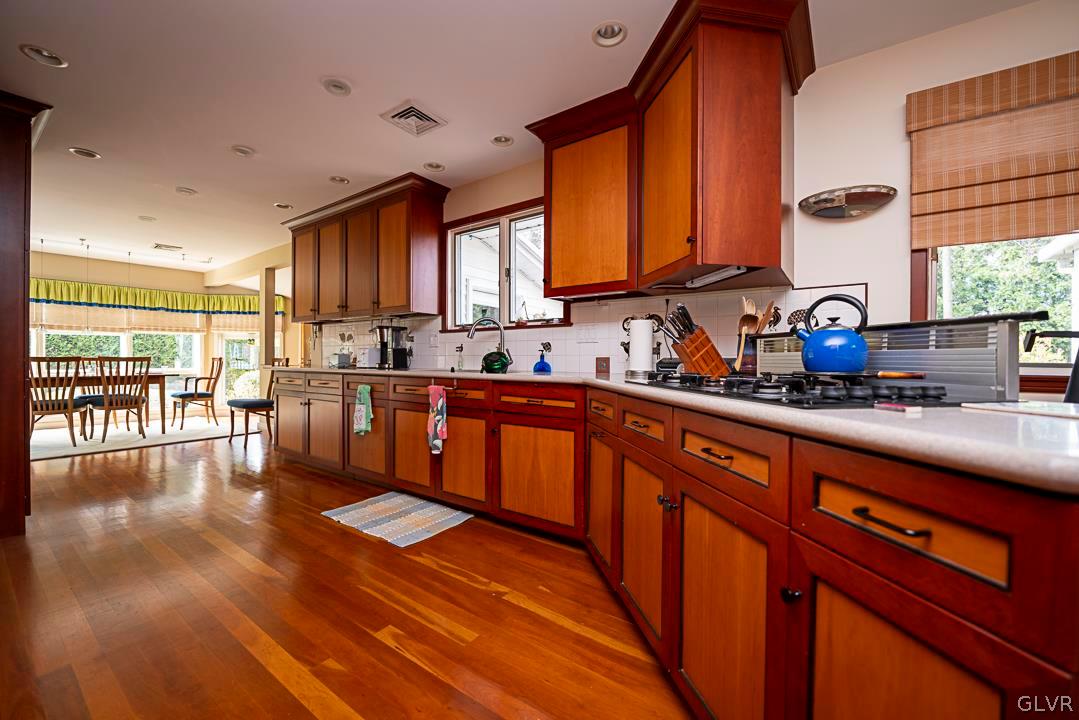 403 Georgetown Road Nazareth, PA 18064 - Photo 29 of 50 a kitchen with lots of counter top space and wooden floor